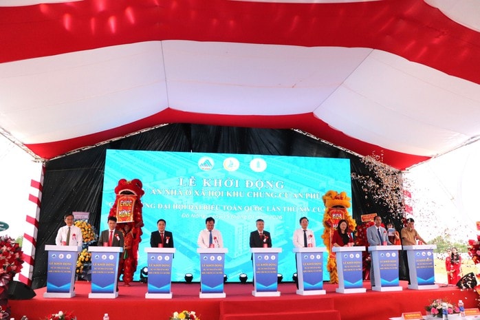 Lãnh đạo Đà Nẵng dự lễ khởi động dự án nhà ở xã hội 600 tỉ đồng - Ảnh 1.