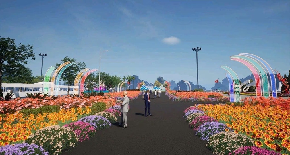 Đại lộ hoa và công nghệ ánh sáng lần đầu xuất hiện bên Vịnh Hạ Long - 1