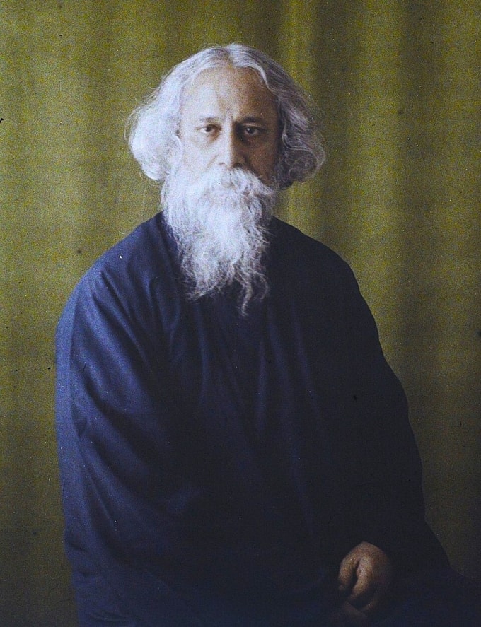 Chân dung đại thi hào Rabindranath Tagore. Ảnh: Portail Images