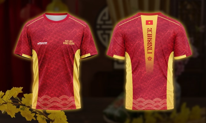 Thiết kế áo mang sắc đỏ chủ đạo. Ảnh: vRace