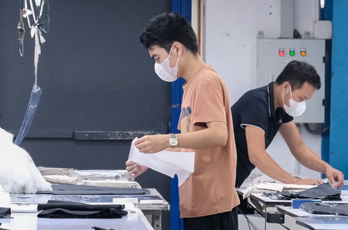 Lao động trong một chuyền may ở Bắc Ninh. Ảnh: Quân Hà