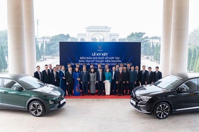 VinFast hợp tác với 30 trường đào tạo các ngành Công nghệ Kỹ thuật Ô tô, Điện - Điện tử. Ảnh: VinFast
