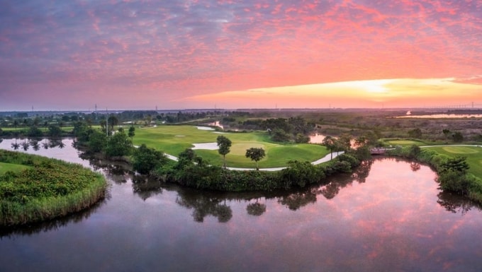 Cảnh quan xanh, gần gũi thiên nhiên tại khu đô thị Vinhomes Royal Vũ Yên. Ảnh: Vinhomes