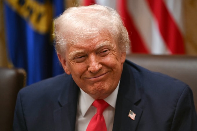 Tổng thống Trump tại cuộc họp nội các ở Nhà Trắng ngày 2/12/2025. Ảnh: AFP