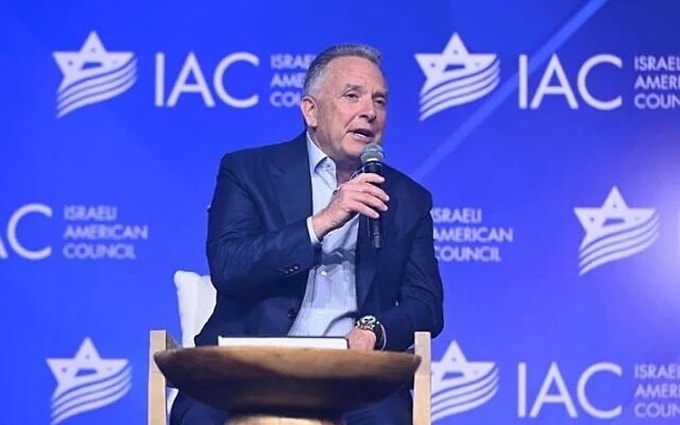 Đặc phái viên Nhà Trắng về các vấn đề Trung Đông Steve Witkoff phát biểu ngày 15/1 tại Florida. Ảnh: IAC