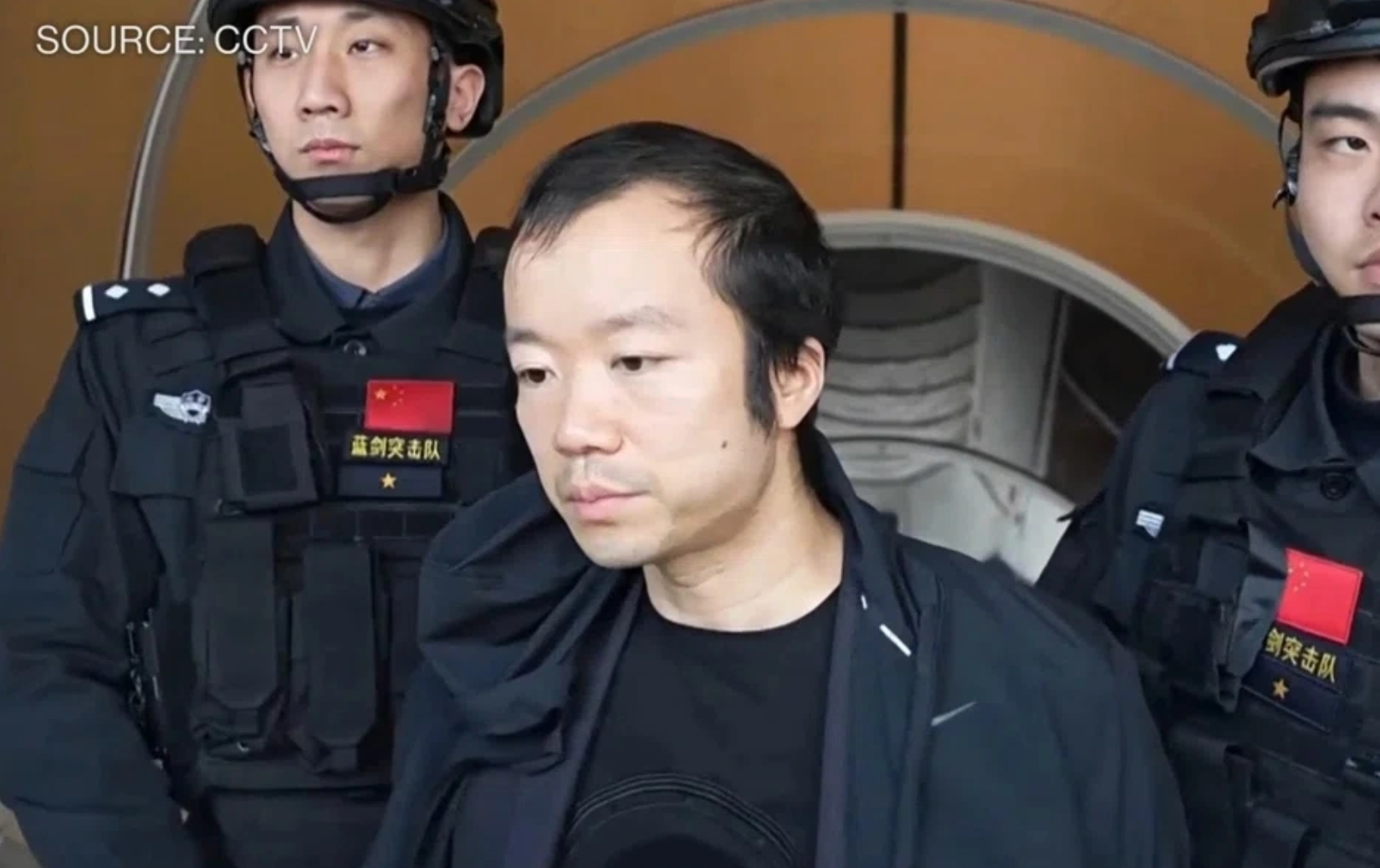 Trùm lừa đảo Trần Chí bị công an Trung Quốc bắt giữ. Ảnh: CCTV.