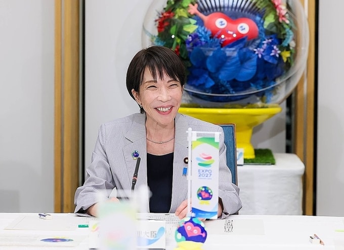 Bà Sanae Takaichi tham dự một sự kiện tại Văn phòng Thủ tướng cuối năm 2025. Ảnh: Prime Ministers Office of Japan