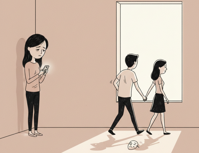 Bị người mới từ chối, anh quay lại năn nỉ tôi