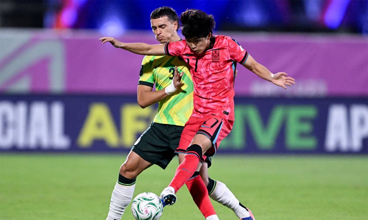 U23 Australia đấu với U23 Hàn Quốc để tranh suất vào bán kết gặp U23 Nhật Bản.