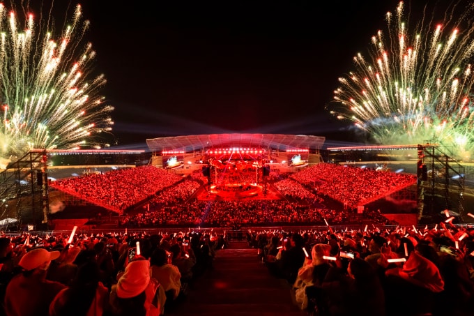 Toàn cảnh sân khấu The Rose. Ảnh: Đại Ngô