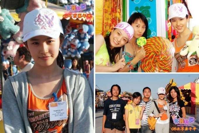 Nhan sắc Lưu Diệc Phi năm 16 tuổi. Ảnh: Sina