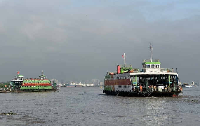 Phà Bình Khánh chở khách sang Cần Giờ, tháng 1/2026. Ảnh: Giang Anh