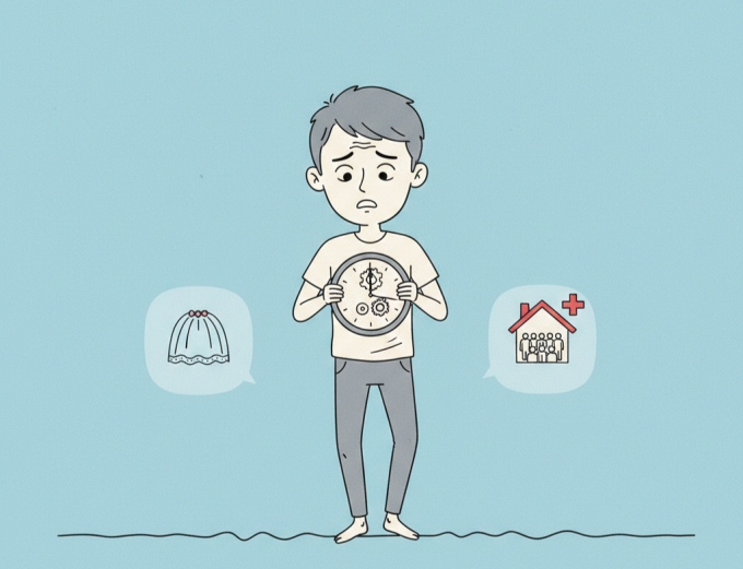 Có lẽ nào phải chờ các chị lập gia đình, tôi mới lấy được vợ