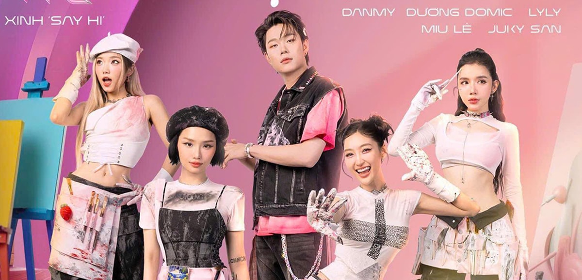 Miu Lê cùng nhóm hát 