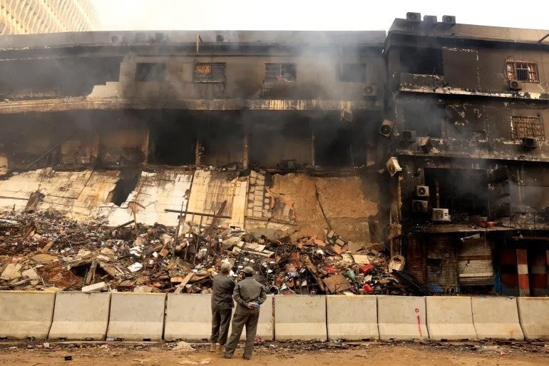 Hiện trường vụ hỏa hoạn. (Ảnh: Reuters)