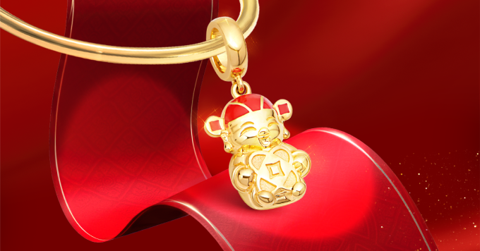 Các thiết kế trong bộ sưu tập Kim Bảo Như Ý 2026 mang ý nghĩa lời chúc tốt lành, tiến tới năm mới khởi sắc. Ảnh: PNJ