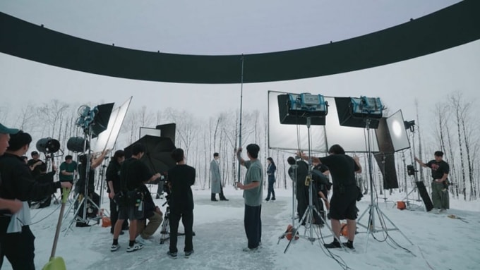 Cảnh quay rừng tuyết trong Nữ hoàng nước mắt