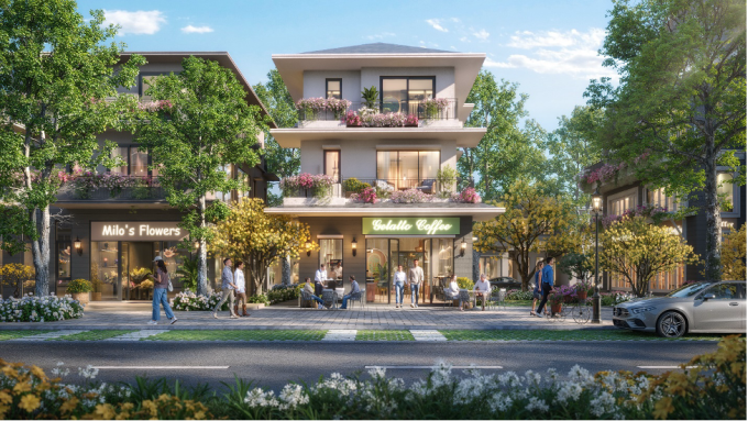 Shop villa Rừng Mai được chủ đầu tư thiết kế với số lượng khan hiếm. Ảnh: Ecopark