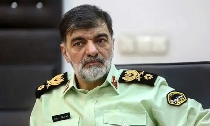 Cảnh sát trưởng quốc gia Iran  Ahmad-Reza Radan. Ảnh: IRNA