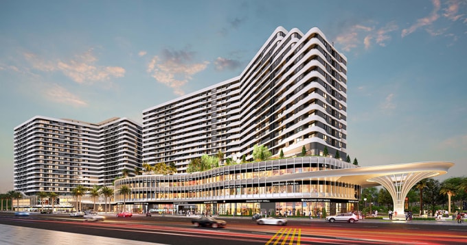 Căn hộ cao cấp và trung tâm thương mại tại Van Phuc City. Ảnh: VPG