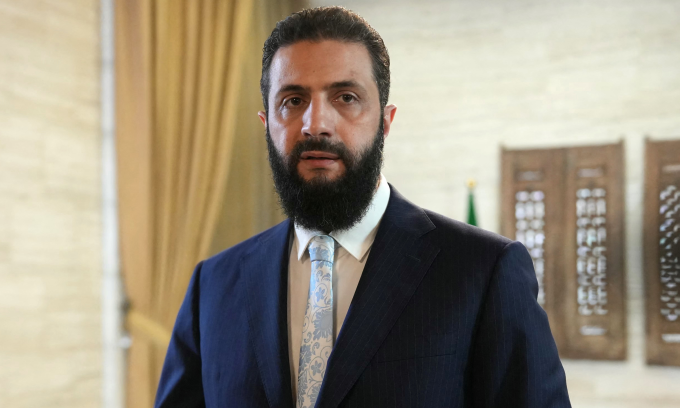 Lãnh đạo Syria Ahmed al-Sharaa tại Damascus hôm 18/1. Ảnh: AFP