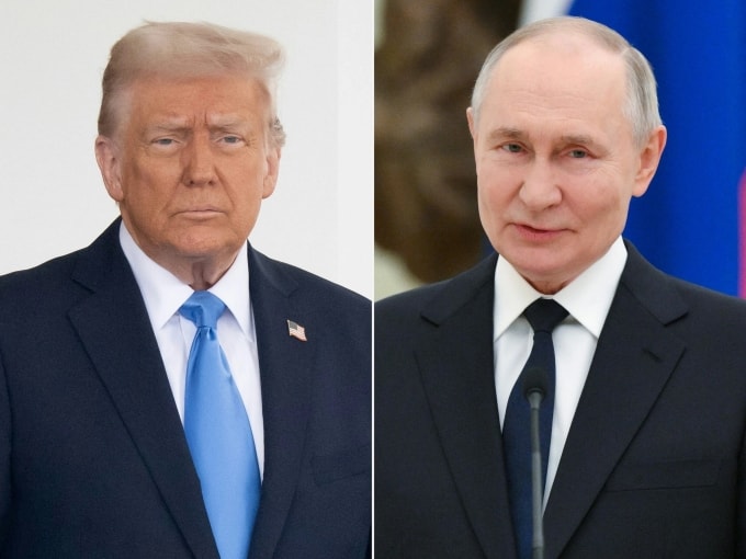 Tổng thống Mỹ Donald Trump (trái) và Tổng thống Nga Vladimir Putin. Ảnh: AFP