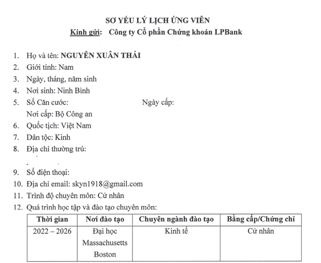 Chứng khoán LPBank lấy ý kiến cổ đông về IPO, đề cử con trai ông Nguyễn Đức Thụy vào HĐQT- Ảnh 1.