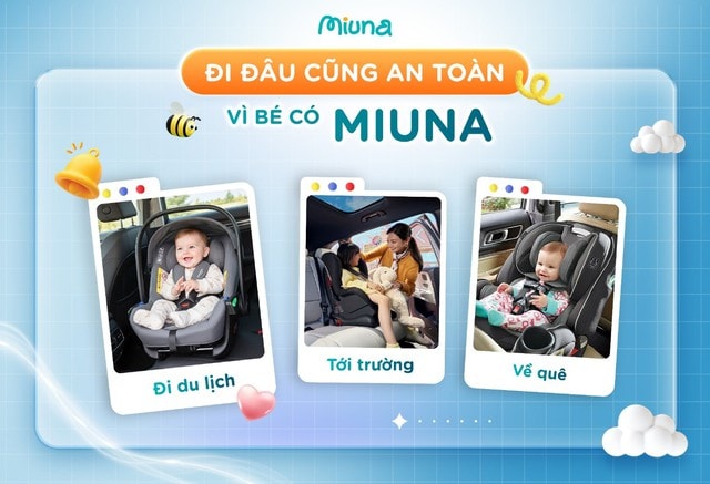 MIUNA – ghế an toàn cho trẻ em trên ô tô ghi điểm nhờ trải nghiệm thực tế của nhiều gia đình- Ảnh 1. MIUNA – ghế an toàn cho trẻ em trên ô tô ghi điểm nhờ trải nghiệm thực tế của nhiều gia đình- Ảnh 1.
