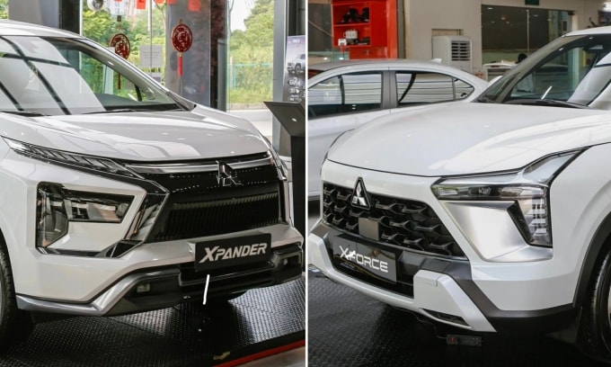Mitsubishi Xpander và Xforce, hai mẫu xe bán chạy nhất của hãng. Ảnh: Lương Dũng