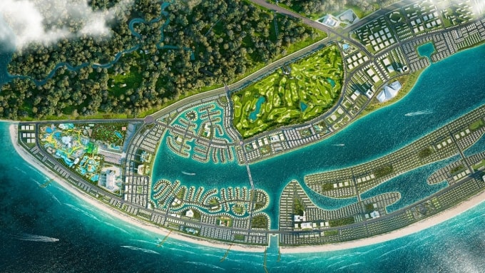 Vị trí nằm gần ga Depot 7 mang lại nhiều lợi thế cho vùng lõi Vịnh Tiên. Ảnh: Vinhomes