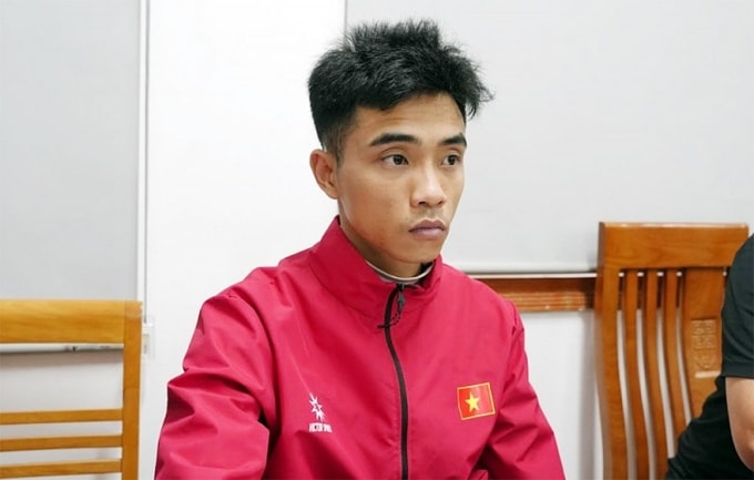 Phùng Tiến Cao tại cơ quan điều tra. Ảnh: Công an cung cấp