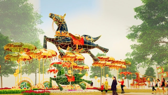 Lộ diện những hình tượng ngựa ở Đường hoa Nguyễn Huệ Tết Bính Ngọ 2026 - Ảnh 2.