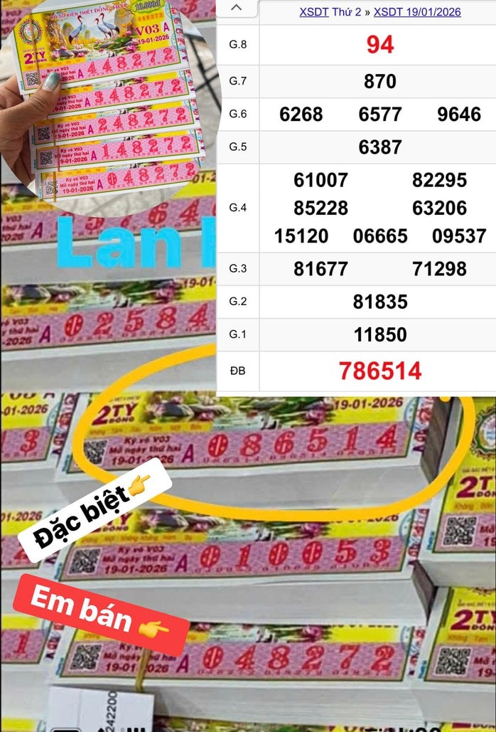 Xổ số miền Nam: Tìm người trúng độc đắc 84 tỉ Đồng Chiều 20 - 1 - Ảnh 1. Xổ số miền Nam: Tìm người trúng độc đắc 84 tỉ Đồng Chiều 20 - 1 - Ảnh 1.