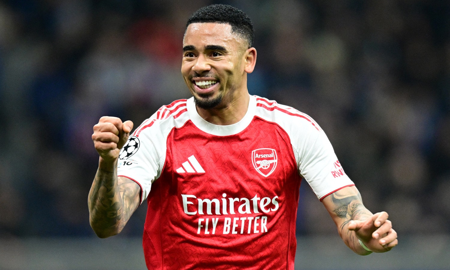 Gabriel Jesus ghi cú đúp bàn thắng. (Ảnh: Reuters)