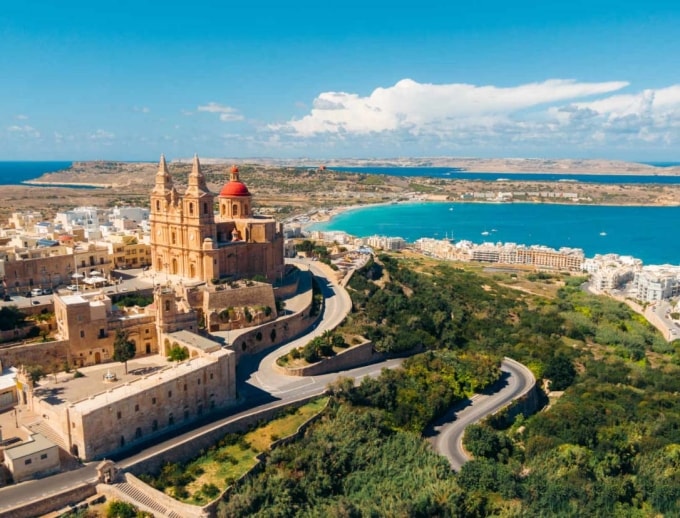 Một góc Malta nhìn từ trên cao. Ảnh: Malta European Best Destinations