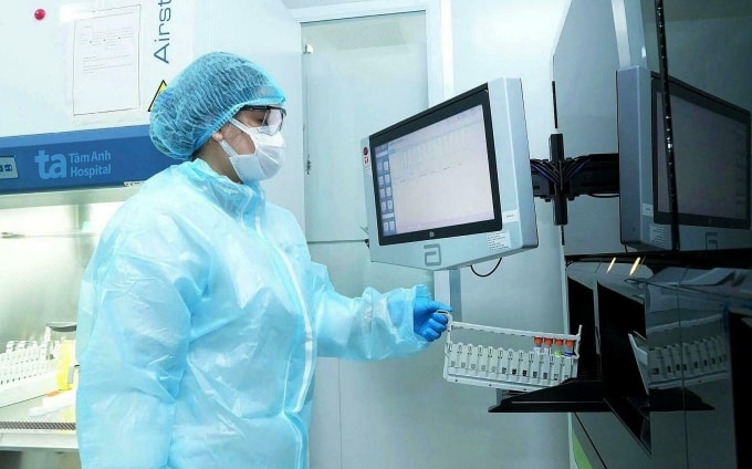Xét nghiệm ghi nhận đồng nhiễm nhiều tác nhân gây bệnh. Ảnh: Bệnh viện Đa khoa Tâm Anh
