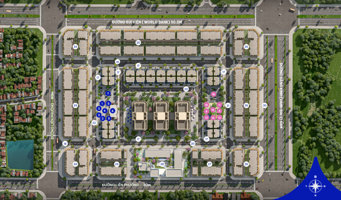 Khu đô thị sở hữu 30 tiện ích cao cấp. Ảnh: H2H Việt Nam