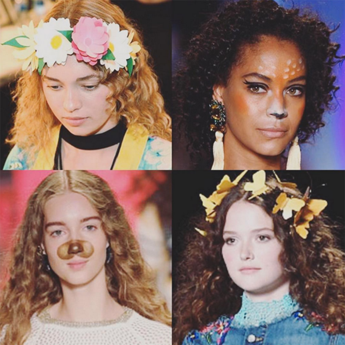 Cơn sốt tự sướng với filter còn được đưa lên các sàn diễn thời trang