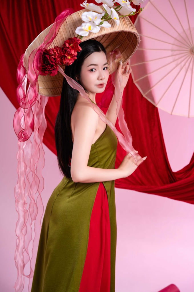 Minh Ánh trong một lần làm mẫu ảnh. Ảnh: Nhân vật cung cấp