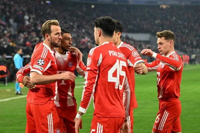 Bayern giành vé đi tiếp sớm một lượt khi thắng Union SG 2-0 ở lượt bảy vòng bảng Champions League tối 21/1. Ảnh: Reuters