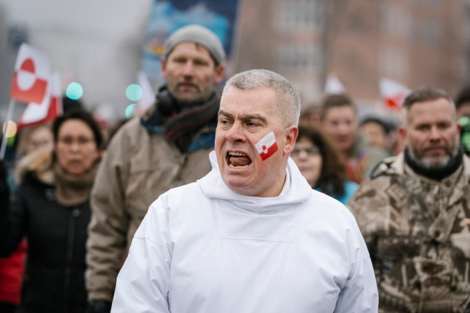 Người Đan Mạch biểu tình phản đối Mỹ kiểm soát Greenland ở thủ đô Copenhagen hôm 17/1. Ảnh: AFP