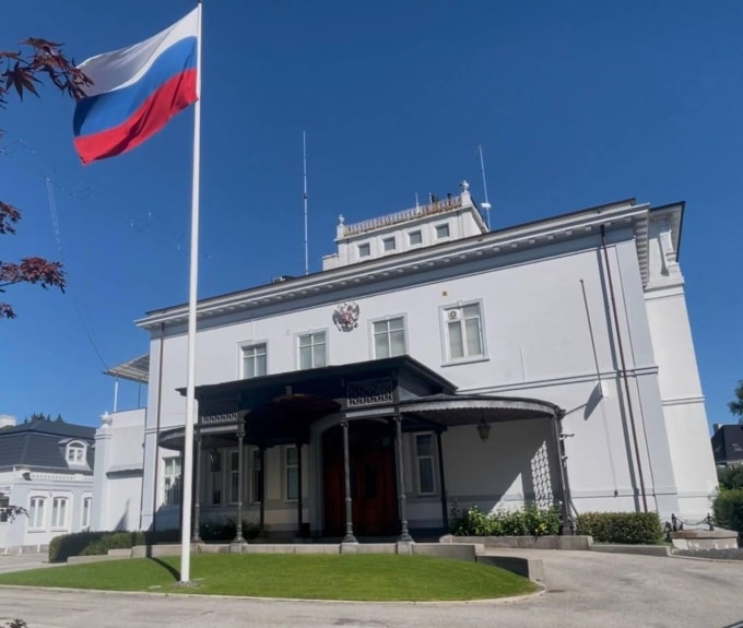 Tòa nhà đại sứ quán Nga ở Copenhagen. Ảnh: Đại sứ quán Nga tại Đan Mạch