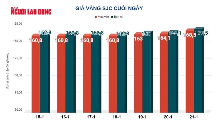 Giá vàng hôm nay 22-1: Tăng vọt lập đỉnh rồi bất ngờ lao dốc mạnh - Ảnh 1.