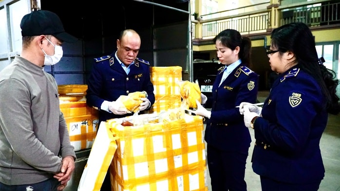 Phát hiện chân gà rút xương và gà ủ muối không rõ nguồn gốc tại Thái Nguyên - Ảnh 1.