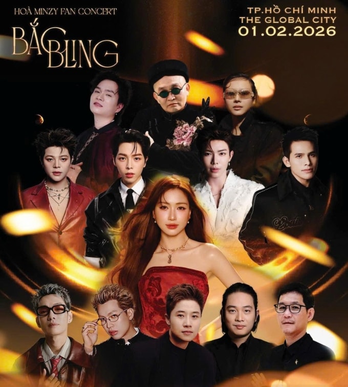 Poster đêm nhạc riêng đầu tay của Hòa Minzy. Ảnh: NVCC