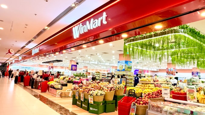Không gian mua sắm tại siêu thị WinMart. Ảnh: WinCommerce