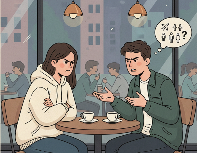 Bạn gái định đi chơi xa với bạn thân và một chàng trai lạ