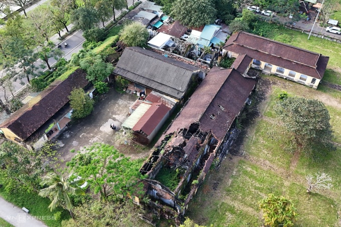 Nhiều tòa nhà trong di tích Quốc Tử Giám xuống cấp. Ảnh: Võ Thạnh