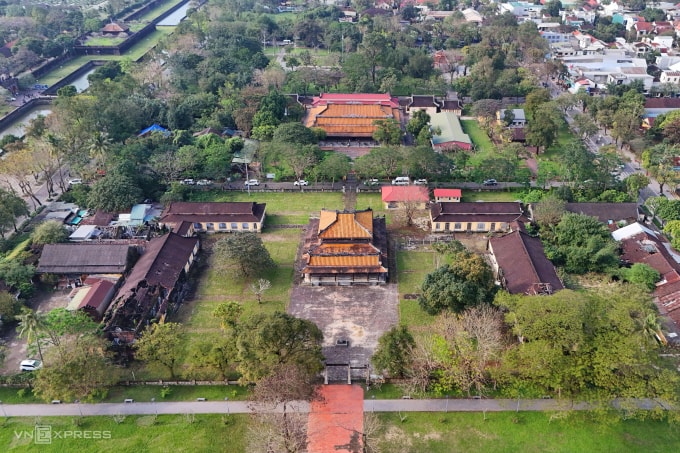 Di tích Quốc Tử Giám nằm bên trong Kinh thành Huế. Ảnh: Võ Thạnh