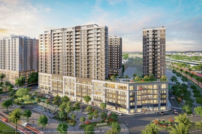 Phối cảnh khu căn hộ The Sentosa tại Thanh Hóa. Ảnh: Vinhomes